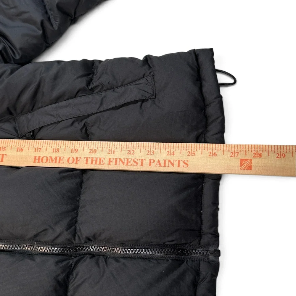 The North Face Nuptse 700 Down Puffer Jacket Mens Medium Black Hooded Ripstop